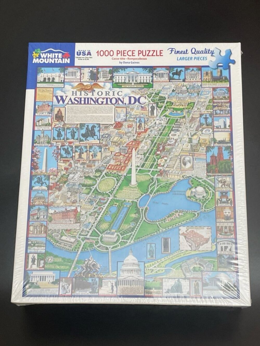 White Mountain Historic Washington DC Jigsaw Puzzle 1000 Large Pieces Made USA